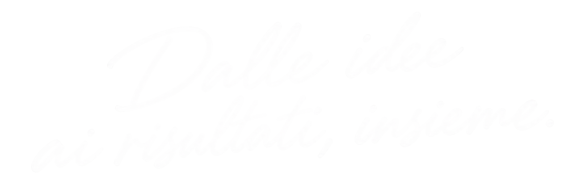 Dalle idee ai risultati, insieme.